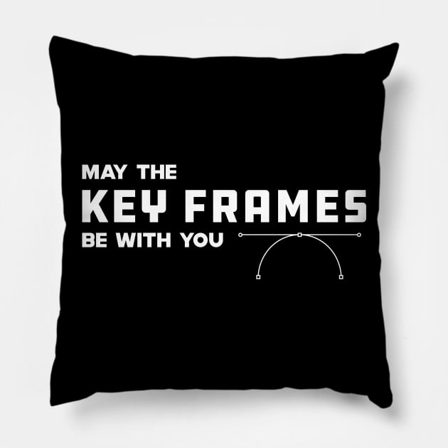 Graphic Designer - May the key frames be with you Pillow by KC Happy Shop