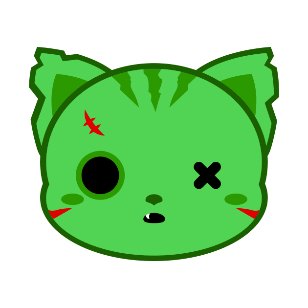 Cute Zombie Cat by alien3287