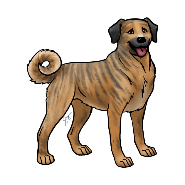 Dog - Anatolian Shepherd - Brindle by Jen's Dogs Custom Gifts and Designs