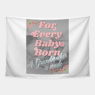 For Every Baby Born (Girl - Sleeping) Tapestry