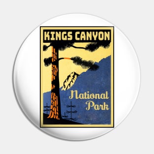 Kings Canyon National Park Vintage Pin