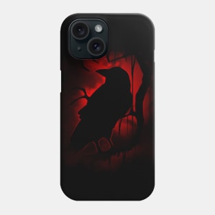 Blood Moon Raven's Night Phone Case