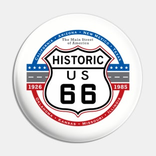 Historic Route 66 Pin