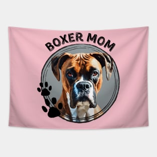 Boxer Dog Mom Dog Breed Portrait Tapestry