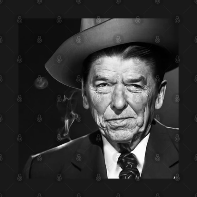 Ronald Reagan After Smoking by Matt's Wild Designs