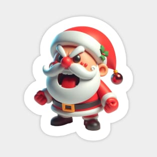 Angry Santa Magnet