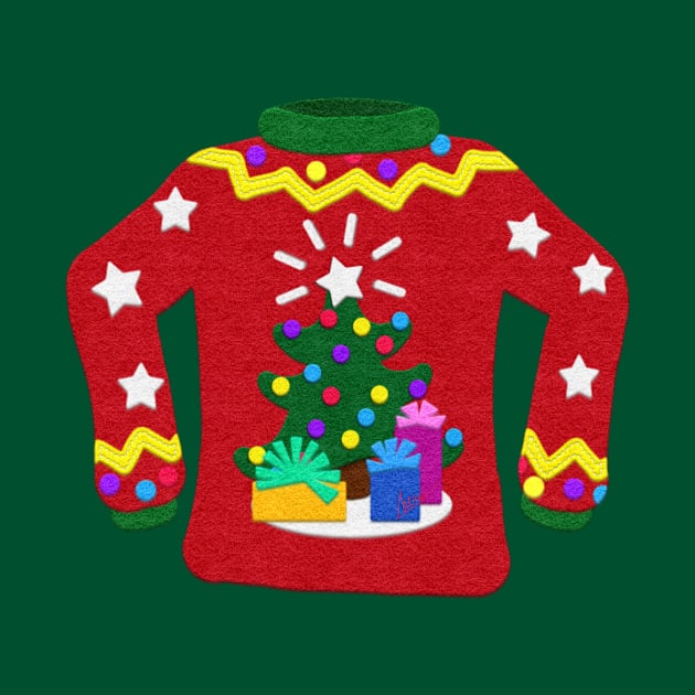 Tacky Christmas Sweater | Christmas Tree | Cherie's Art(c)2021 by CheriesArt