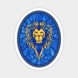 Stained Glass Lion Magnet