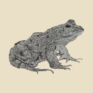 Dotwork Frog Art Print T-Shirt