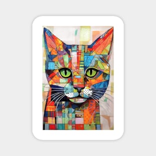 Abstract Cat 4 Magnet