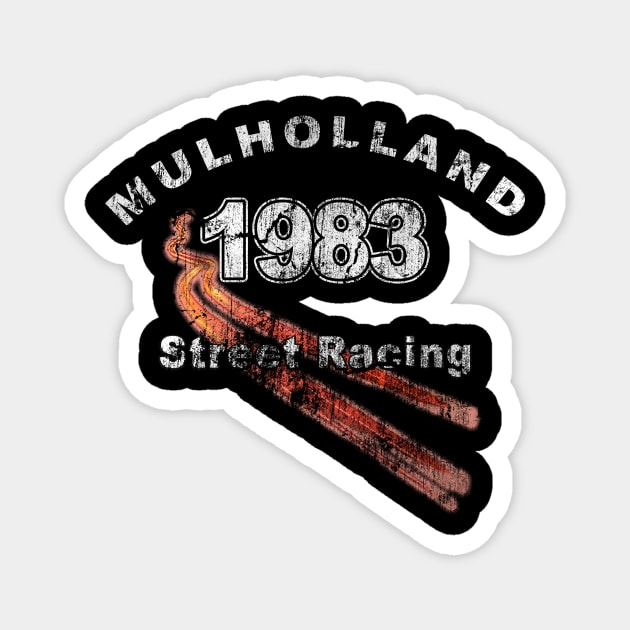 Mulholland Street Racing Magnet by BobbyDoran