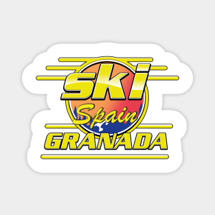 Granada spain to ski logo Magnet