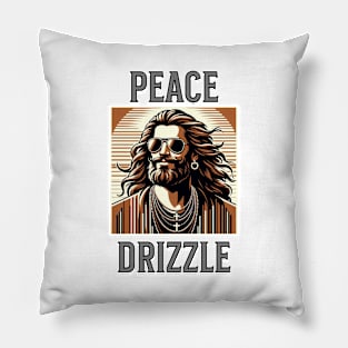 Vintage Peace Drizzle Inspired Retro Men Kings Funny Pillow