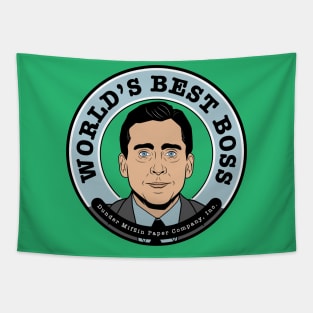 michael scott world's best boss Tapestry