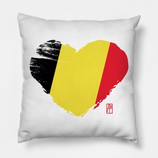 I love my country. I love Belgium. I am a patriot. In my heart, there is always the flag of Belgium. Pillow