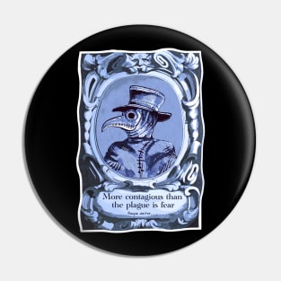 Plague Doctor Fear and contagion vintage Pin