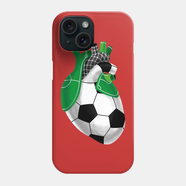 Soccer heart Phone Case by BananaPrints