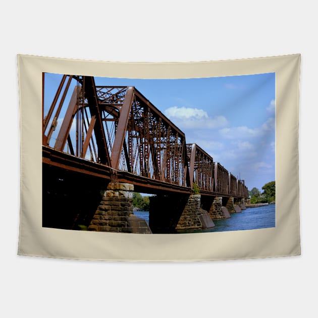 Train Trestle Tapestry by LaurieMinor