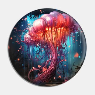 Neon Jellyfish #7 Pin