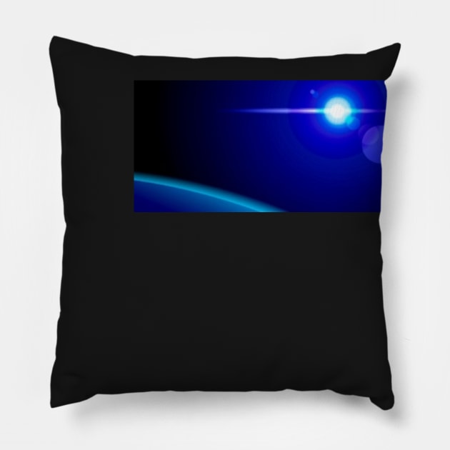 Moon light Pillow by firstspacechimp