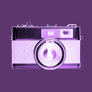 Purple/Violet - Vintage 1960s Rangefinder Camera T-Shirt