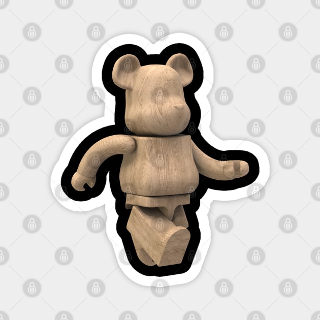 BearBrick Walk Magnet by visualeffect