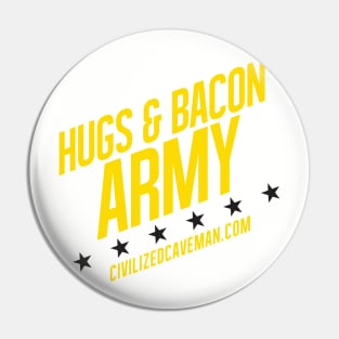 Hugs & Bacon Army - Dark Stars Pin