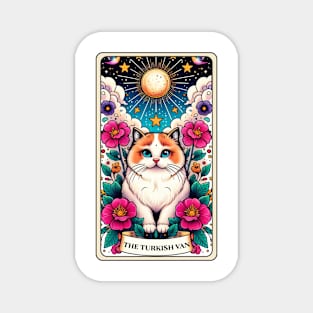 Turkish Van Cat Tarot Card Magnet