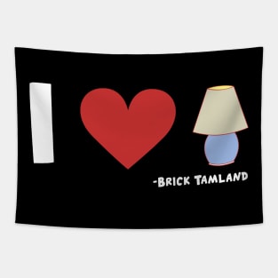 Anchorman I Heart Lamp Brick Tamland Quote Tapestry