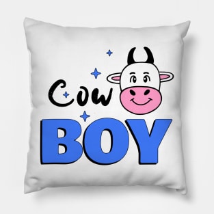 CUTE Cow Boy Cow Lover - Funny Cow Quotes Pillow