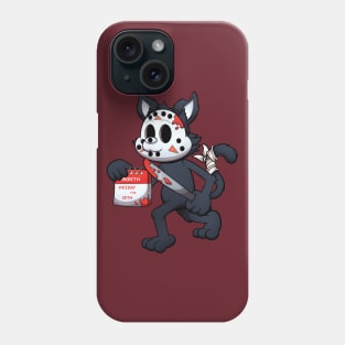 Black Cat On Friday The 13th Phone Case