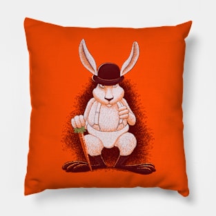 Clockwork Rabbit Pillow