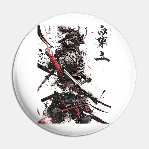 Samurai Spirit: Kanji Blade Legacy Tee gift Pin by familycuteycom