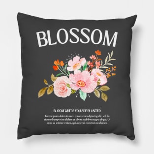 Blossom Floral Bloom Pillow