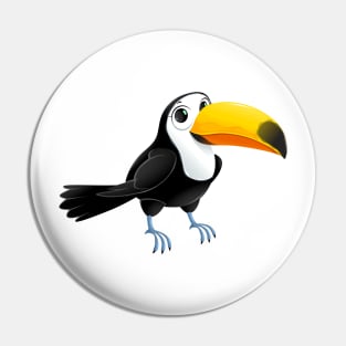 Funny toucan with cute eyes Pin