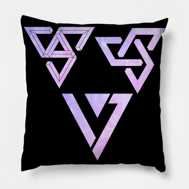 Seventeen Logo Adore U Pillow by hallyupunch