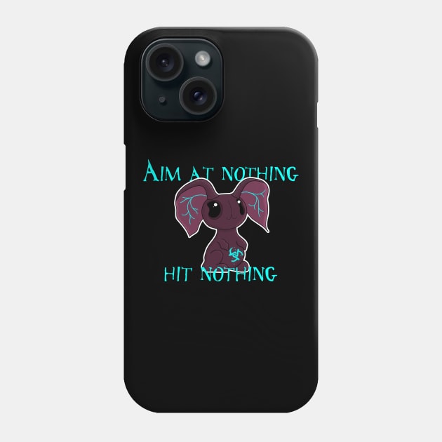 Aim at Nothing Bunny Phone Case by Wanderer Bat