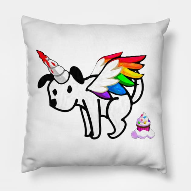 Pupicorn Makes a Cupcake Pillow by cannibaljp