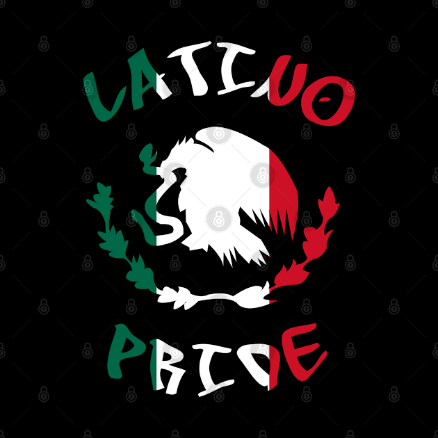 Latino Pride Mexico Mexican Flag Mexicano by Tesign2020