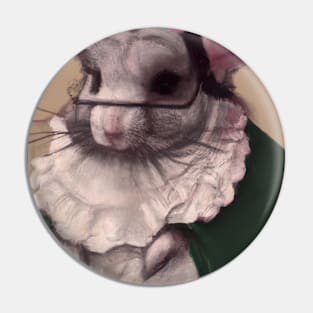 Librarian Chinchilla Pin