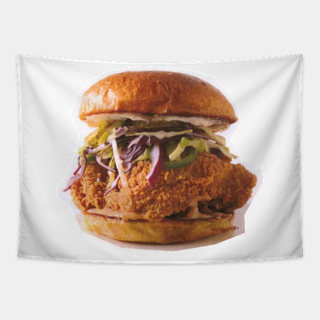 Extra Burger Chicken Tapestry by Food Photography