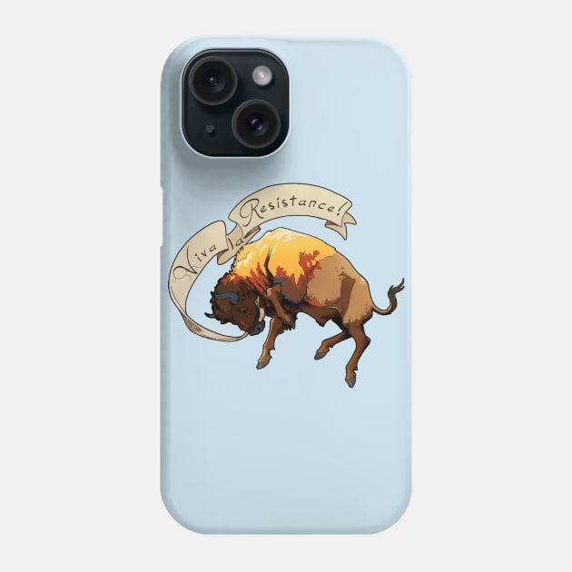 Resistance Bison Phone Case by charamath