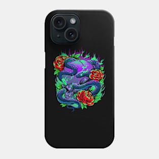 skull snake Phone Case