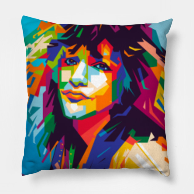 Bon Jovi Pop Art Bon Jovi Pillow Teepublic