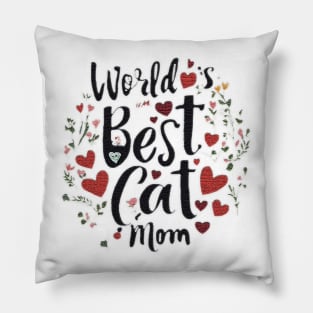 World's Best Cat mum Pillow