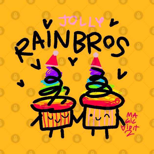 Jolly rainbrows by magicdidit2