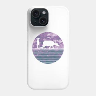 Farmer and Water Buffalo Vietnamese Village Phone Case