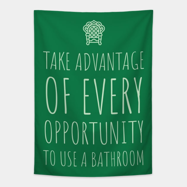 Take Advantage of Every Opportunity to Use a Bathroom Tapestry by terrybain