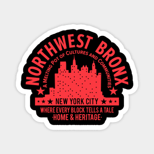 Northwest Bronx Skyline - A Melting Pot of Cultures and Communities Magnet