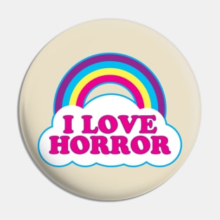 I Love Horror Pin